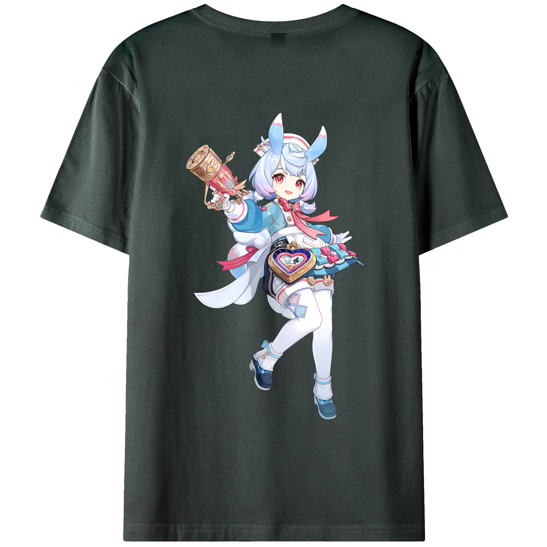 げんし神 シゲウィン genshin Shigewin 綿100％ メンズ半袖Tシャツ（バックプリント） 通気性